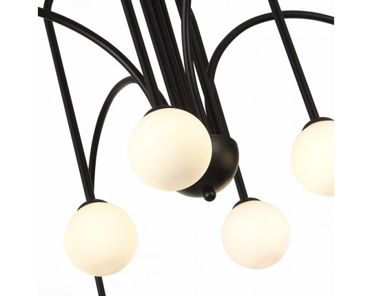 SL1204.402.08 Люстра потолочная ST-Luce Черный/Белый G9 8*5W