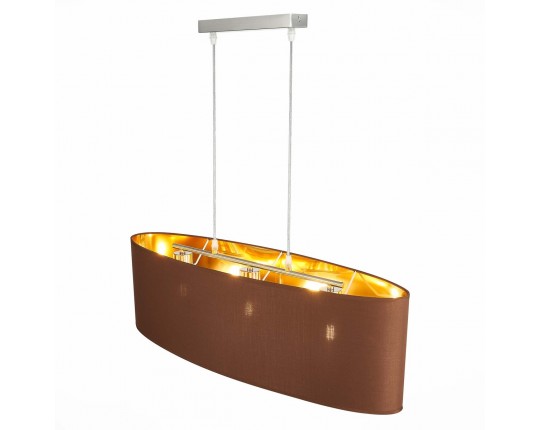 SLE300583-03 Светильник подвесной Никель/Золотистый, Коричневый E27 3*40W