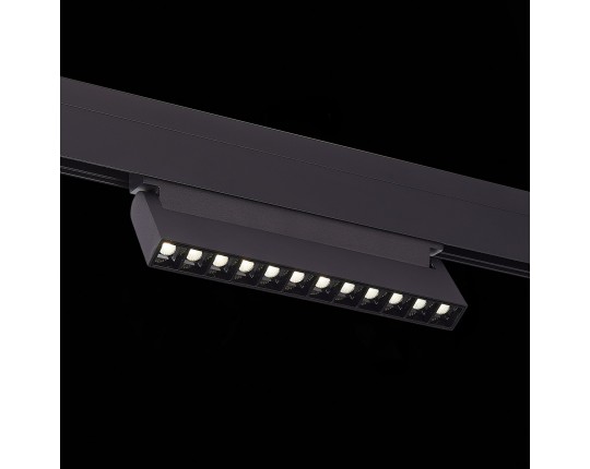 ST364.446.12 Магнитный трековый светильник Черный LED 1*12W 4000K 1 009Lm Ra>90 36° IP20 L219xW22xH1