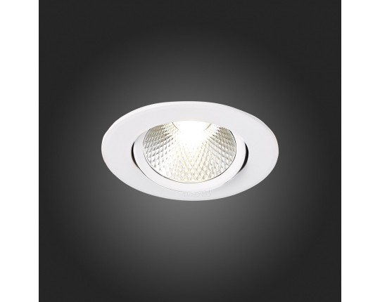 ST211.548.06.24 Св-к встр. Белый LED 1*6W 4000K 480Lm Ra80 24° IP20 D86xH50 220-240V