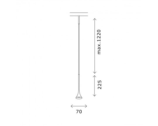 ST688.446.05 Магнитный трековый светильник Черный LED 1*5W 4000K Lm Ra>90  IP20 D70xH225 24V