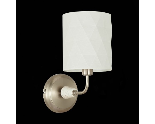 SLE107801-01 Светильник настенный Никель/Белый E14 1*40W