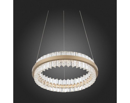 SL383.203.01 Светильник подвесной ST-Luce Золотистый/Золотистый, Прозрачный LED 1*34W 3000K