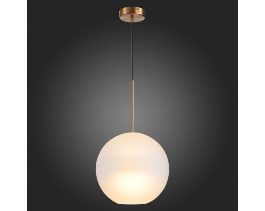 SL1133.523.01 Светильник подвесной ST-Luce Латунь/Белый E27 1*40W