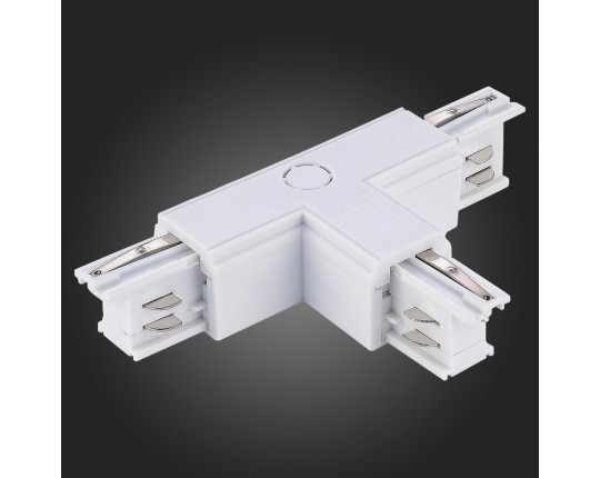 ST030.509.16L1 Т-оБразный токоподвод левый 1 для трехфазного шинопровода ST-Luce Белый