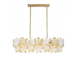 SL6240.203.08 Светильник подвесной ST-Luce золотистый/Прозрачный, янтарный E14 8*60W