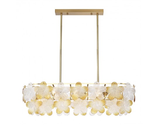 SL6240.203.08 Светильник подвесной ST-Luce золотистый/Прозрачный, янтарный E14 8*60W