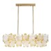 SL6240.203.08 Светильник подвесной ST-Luce золотистый/Прозрачный, янтарный E14 8*60W