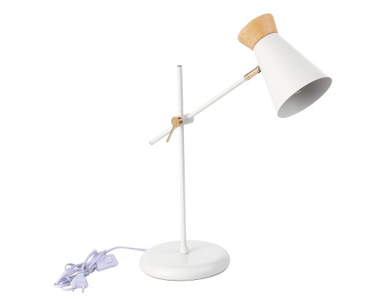 SLE1252-504-01 Прикроватная лампа Белый, Золотистый/Белый, Дерево E27 1*60W