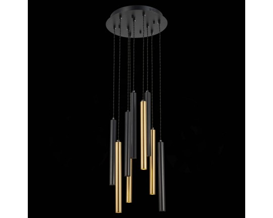 ST153.443.27 Светильник подвесной Черный LED 1*27W 4000K 2 295Lm Ra  IP20 D350xH1 500 180-240V