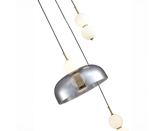 SL6112.203.21 Светильник подвесной ST-Luce Золотистый/Молочно-Белый,Прозрачно-Дымчатый LED 1*21W