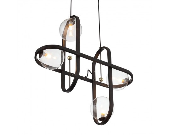 SL1201.403.04 Светильник подвесной ST-Luce Черный/Прозрачный G9 4*5W