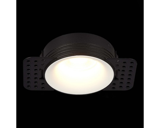 ST218.458.01 Св-к встр. Черный GU10 1*50W  IP20 D78xH30 165-265V Без ламп