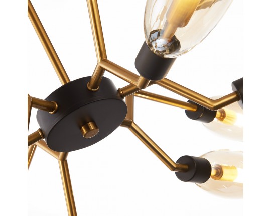 SL1174.303.12 Люстра потолочная ST-Luce Латунь/Коньячный G9 12*5W