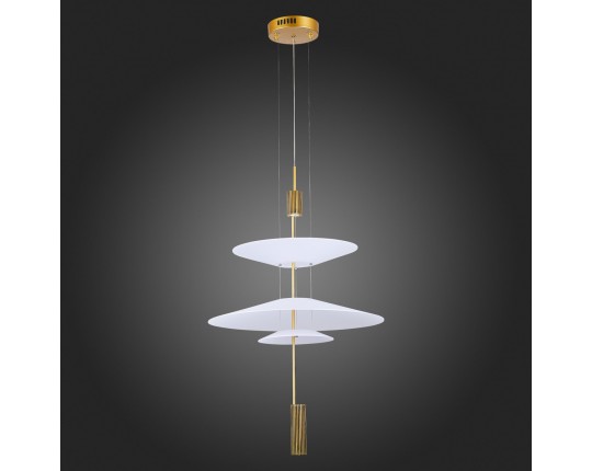 SL6101.213.01 Люстра подвесная ST-Luce Золотистый/Белый LED 1*15W 3000K