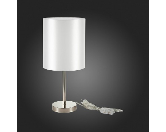 SLE107304-01 Прикроватная лампа Никель/Белый E14 1*40W