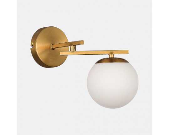 SLE1195-301-01 Светильник настенный Латунь/Белый E14 1*40W