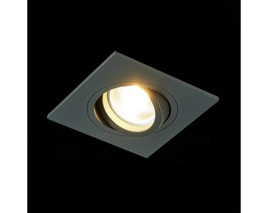 ST251.408.01 Св-к встр. Черный GU10 1*50W  IP20 L92xW92xH27 220V Без ламп