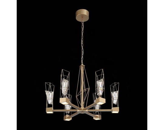 SL815.203.06 Люстра подвесная ST-Luce Матовое золото/Матовое золото, Прозрачный LED 6*8W 4000K