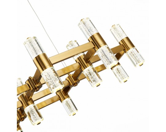 SL6007.203.26 Люстра подвесная ST-Luce Латунь/Прозрачный LED 26*2,5W 4000K