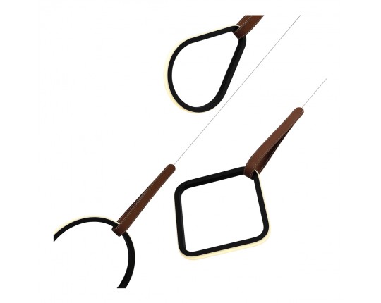 SL6131.403.36 Светильник подвесной ST-Luce Черный/Черный, Терракотовый LED 1*36W 4000K