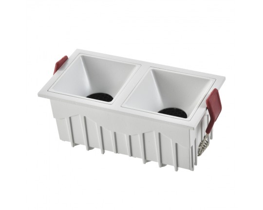 ST757.538.20 Св-к встр. Белый LED 2*10W 60° IP20 L65xW126xH52 85-265V В комплекте