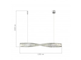 SL6205.123.01 Светильник подвесной ST-Luce Хром/Прозрачный LED 1*25W 4000K