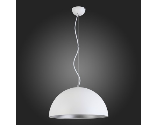 SL279.503.01 Светильник подвесной ST-Luce Белый/Белый, Серебристый E27 1*60W