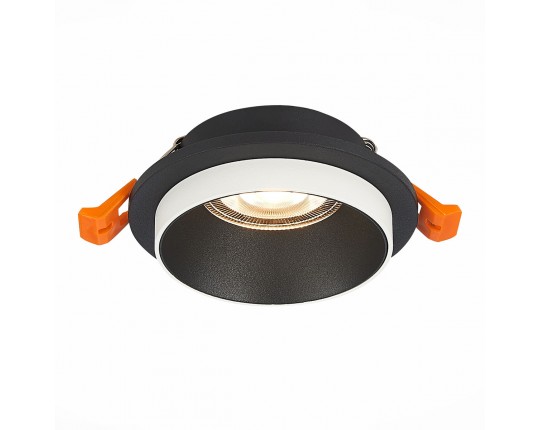 ST206.408.01 Св-к встр. Черный GU10 1*50W  D92xH38 220V Без ламп