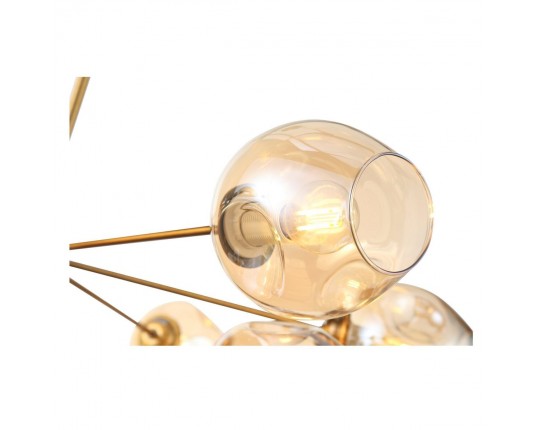 SL1500.203.12 Светильник подвесной ST-Luce Золотистый/Янтарный E14 12*40W