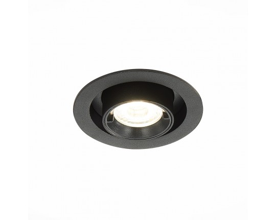 ST702.348.12 Св-к встр. Черный LED 1*12W 4000K 900Lm Ra80 24° IP20 D90xH92 180-240V