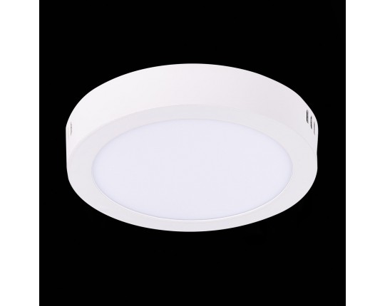 ST112.532.12 Светильник настенно-потолочный Белый LED 1*12W 3000K 715Lm Ra80 120° IP20 D160xH28 90-2