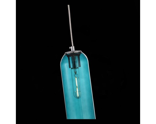 SL1145.183.01 Светильник подвесной ST-Luce хром/зеленый E27 1*60W