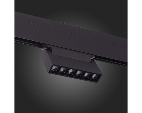ST364.446.06 Магнитный трековый светильник Черный LED 1*6W 4000K 532Lm Ra>80 36° IP20 L120xW22xH108
