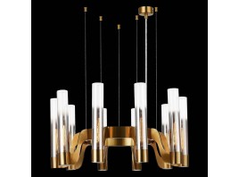 SL1235.303.10 Люстра подвесная ST-Luce Латунь/Хром, Прозрачный E14 10*40W