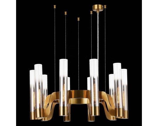 SL1235.303.10 Люстра подвесная ST-Luce Латунь/Хром, Прозрачный E14 10*40W
