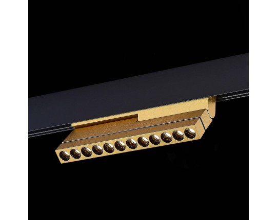 ST805.236.12 Магнитный трековый светильник Золотистый LED 1*12W 3000K 450Lm Ra>90 36° IP20 L220xW22x