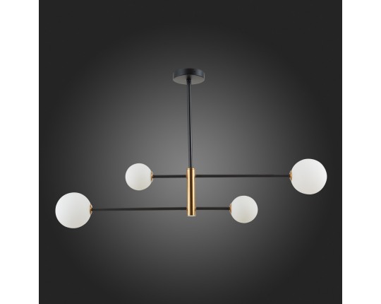 SLE220103-04 Светильник потолочный Черный, Бронза/Белый G9 4*5W