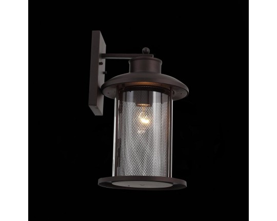 SL080.401.01 Светильник уличный настенный ST-Luce Темный кофе/Прозрачный, Темный кофе E27 1*60W