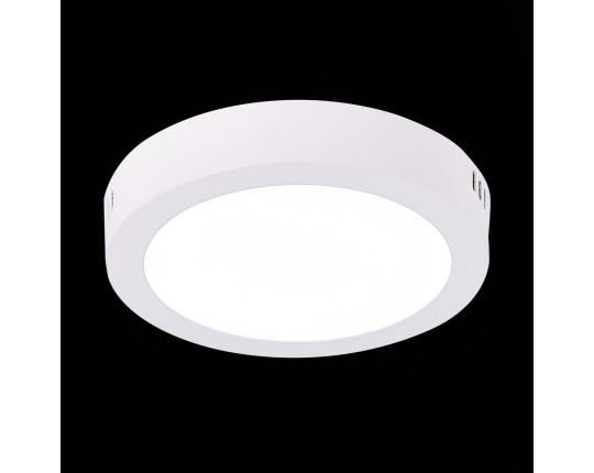 ST112.532.12 Светильник настенно-потолочный Белый LED 1*12W 3000K 715Lm Ra80 120° IP20 D160xH28 90-2