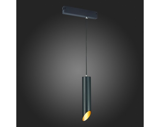 ST508.403.01 Св-к трек. Черный GU10 1*50W  IP20 D60xH300 180-240V Без ламп