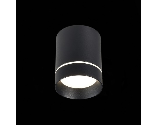 ST115.442.07 Светильник потолочный Черный LED 1*7W 4000K 490Lm Ra>90 120° IP20 D79xH100 170-240V