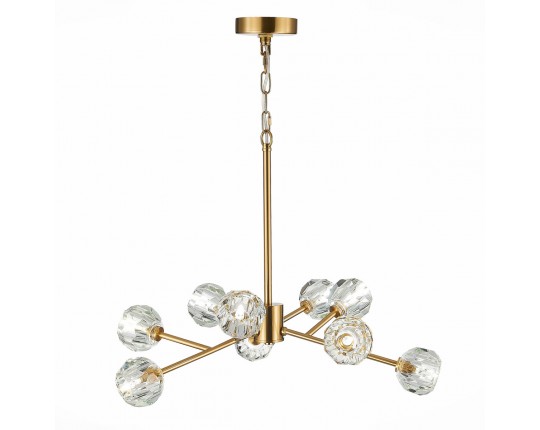 SL1166.303.09 Светильник подвесной ST-Luce Латунь/Прозрачный G9 LED 9*5W