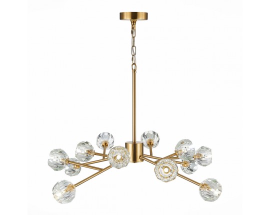 SL1166.303.12 Светильник подвесной ST-Luce Латунь/Прозрачный G9 LED 12*5W