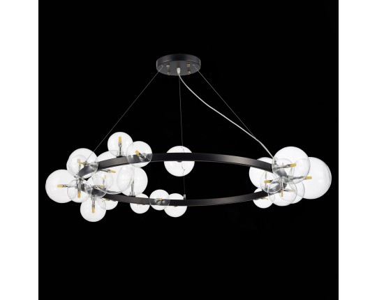 SL1165.403.24 Светильник подвесной ST-Luce Черный/Прозрачный G4 24*5W