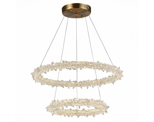 SL6105.203.02 Люстра подвесная ST-Luce Золотистый/Прозрачный LED 1*80W 3000 - 6500K
