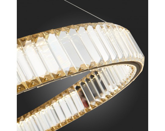 SL1622.313.01 Люстра подвесная ST-Luce Латунь/Прозрачный LED 1*68W 4000K