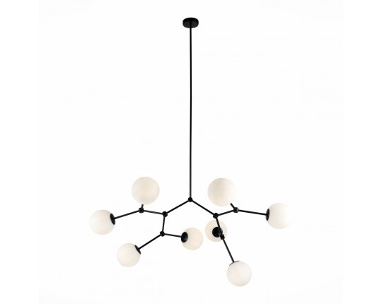 SL1506.403.08 Люстра подвесная ST-Luce Черный/Белый E14 8*40W