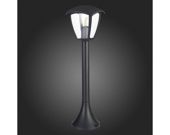 SL081.405.01 Светильник уличный наземный ST-Luce Черный/Черный, Прозрачный E27 1*40W