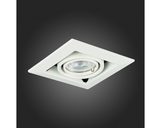 ST250.558.01 Св-к встр. Черный, Белый GU10 1*50W  IP20 L126xW126xH70 220V Без ламп